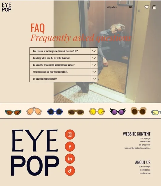 Eyewear Webshop – visual 4