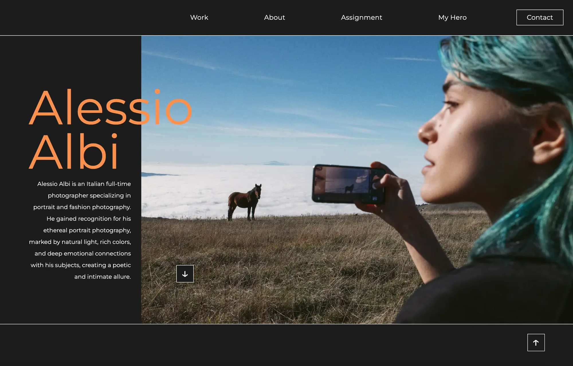 My Hero Website – project cover