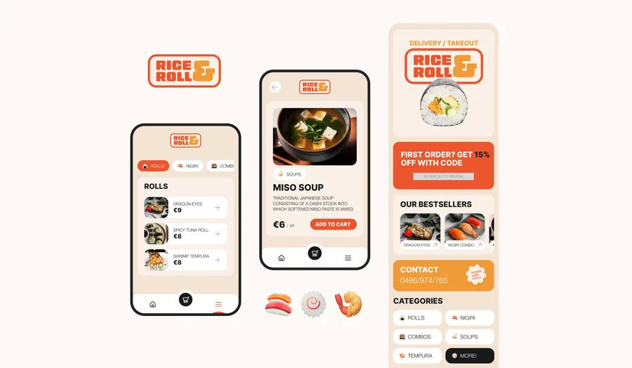 Sushi Delivery App – project cover