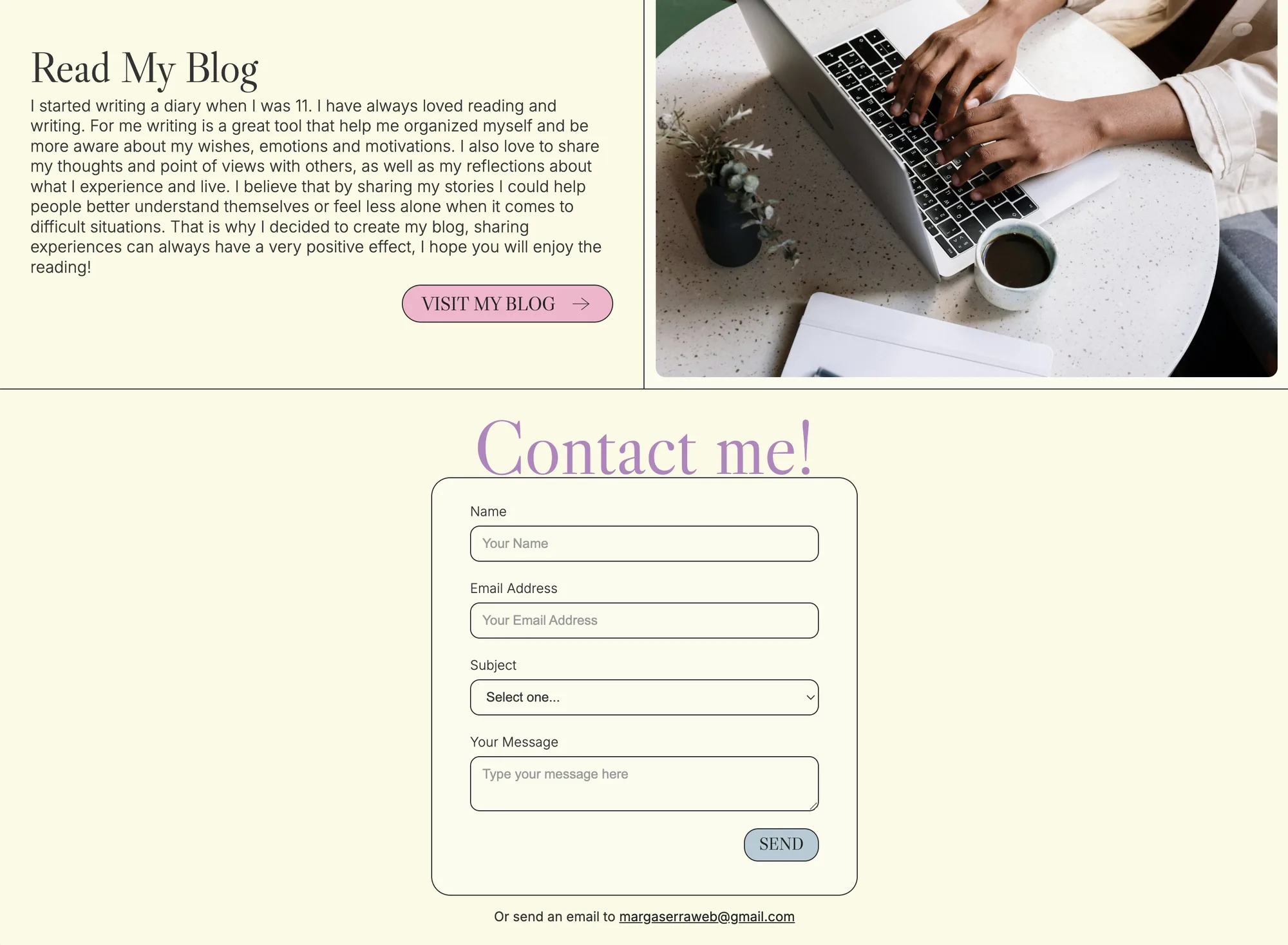 Website Margalida – visual 3