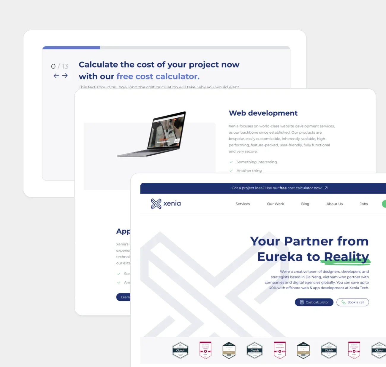 Xenia website Redesign – project cover