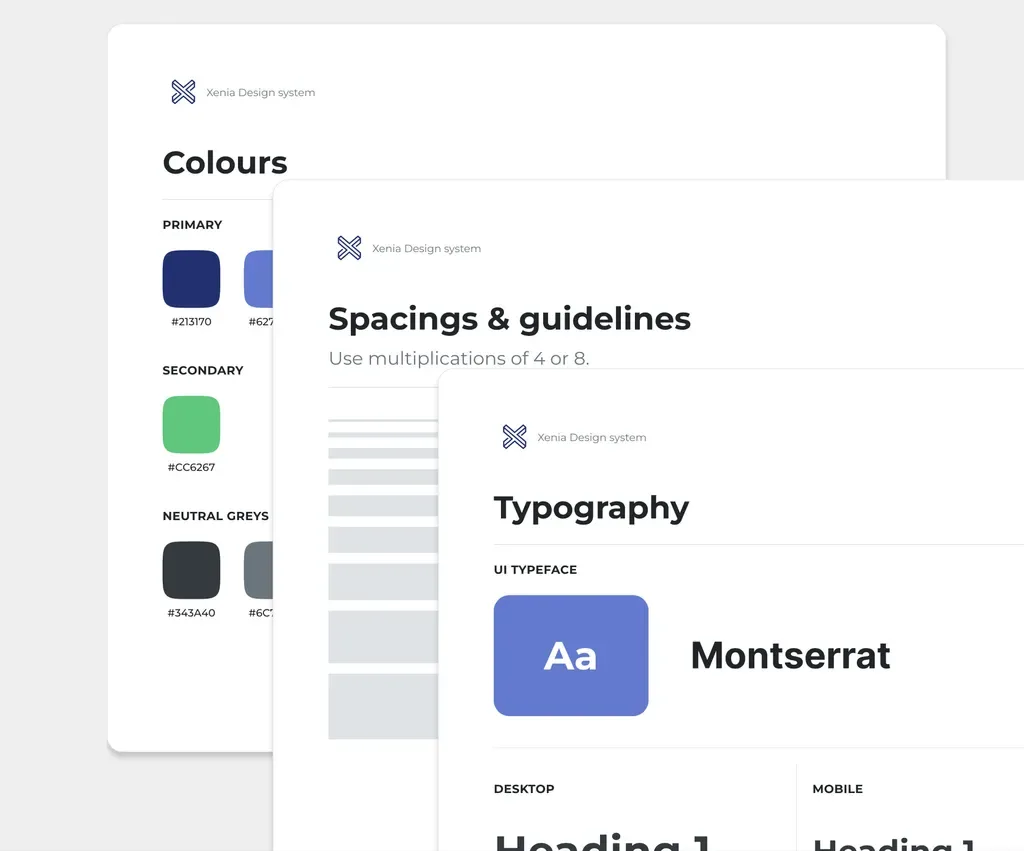 Xenia website Redesign – visual 4